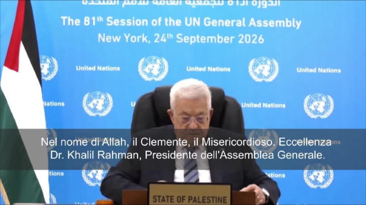 Abu Mazen all’Onu: Siamo stati puniti per aver chiesto la fine dell’occupazione della Palestina