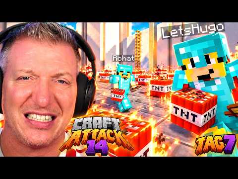 HUGO & ROHAT SPRENGEN MEIN SCHLOSS💥😱 + ZARBEX will MICH ABZIEHEN🤬| SCHRADIN in CRAFT ATTACK 14 TAG 7