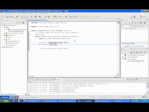 Android Tutorial Hello World Through Eclipse Android Plugin