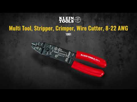 Multi Tool, Stripper, Crimper, Wire Cutter, 8-22 AWG (1001)