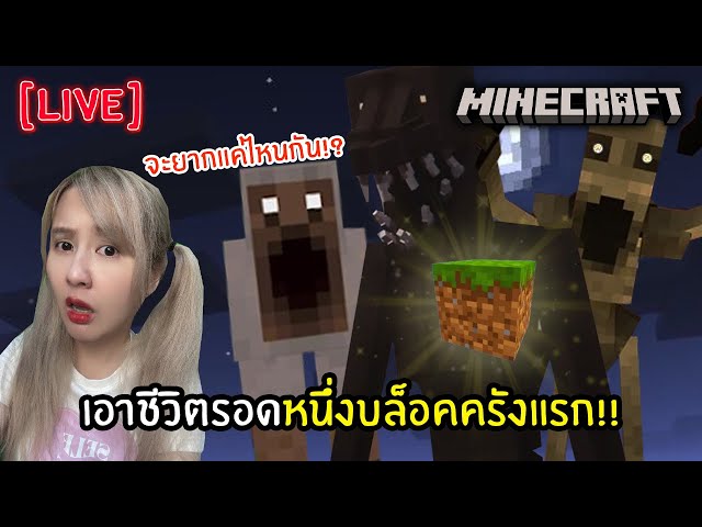 [Live] เอาชีวิตรอดหนึ่งบล็อคครังแรก!! | Minecraft One Block | วิดีโอครี ...