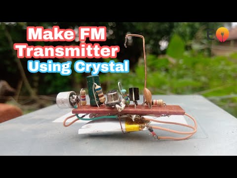 Make spy FM transmitter using crystal