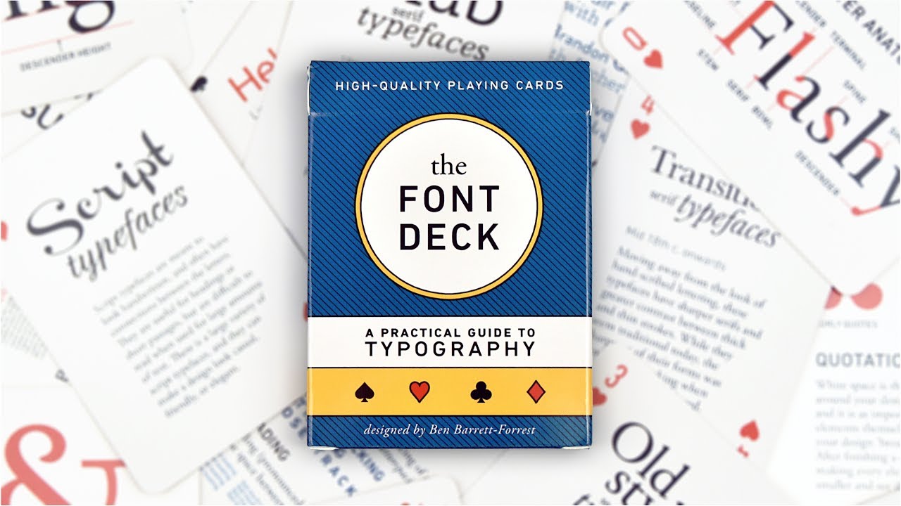 The Font Deck: A Playing-Card Guide to Typography