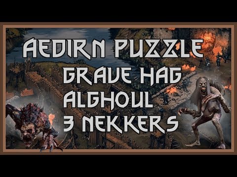 Thronebreaker Puzzle Solutions - Grave Hag, Alghoul & 3 Nekkers in Aedirn