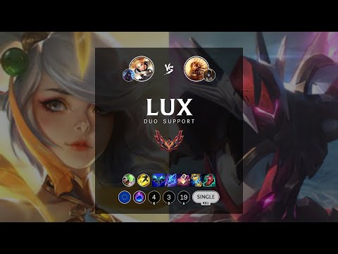Lux Support vs Leona - EUW Grandmaster Patch 12.8