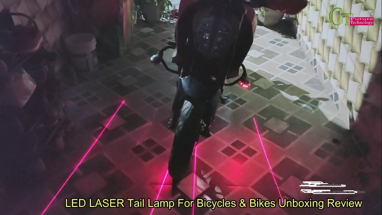 रात को आपको सुरक्षित करे best LED Laser tail light unique gadget for Bike/Bicycles less then 200 rs  on amazon
