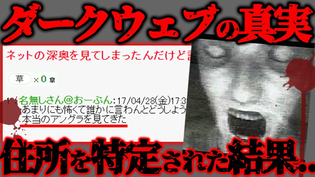 【2ch怖いスレ】ダークウェブに侵入したスレ主の末路がヤバすぎた... 『ネットの深奥を見てしまったんだけど誰か聞いてくれ』【ゆっくり解説】