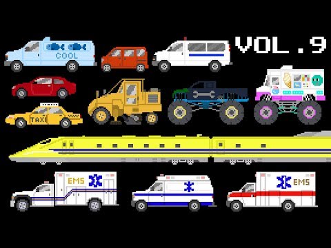 Vehicles Collection Volume 9 - Emergency Vehicles, Trains, Monster Vehicles - The Kids' Picture Show