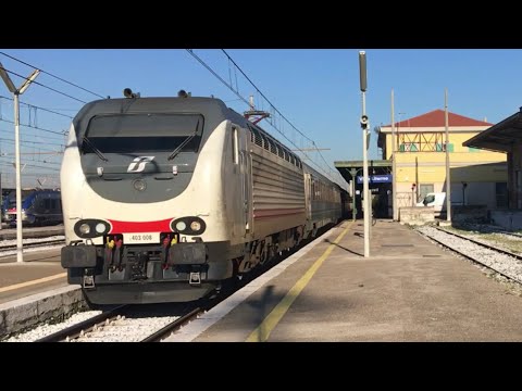 NUOVA LIVREA PER LE E403: ICN797 Torino P.N.-Salerno con E403.008 SUN in transito a Villa Literno!