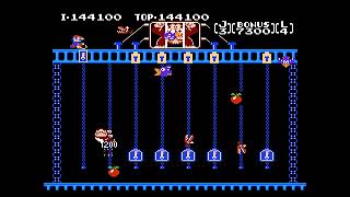 Donkey Kong Jr. (Famicom Disk System, 1988) – Multi‑Loop High Score Survival Session (1P) 🐒🍌🗝️