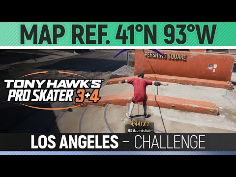 Tony Hawk's Pro Skater 3+4 - Los Angeles - Challenge - Map Ref. 41°N 93°W