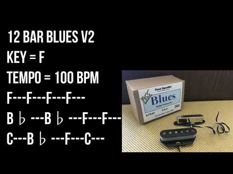 Blues Backing Track For Guitar Players -12 Bar Blues, Key F 100bpm, Drum & Bass Only No Guitar