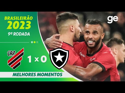 Gols e lances de Athletico Paranaense x Botafogo