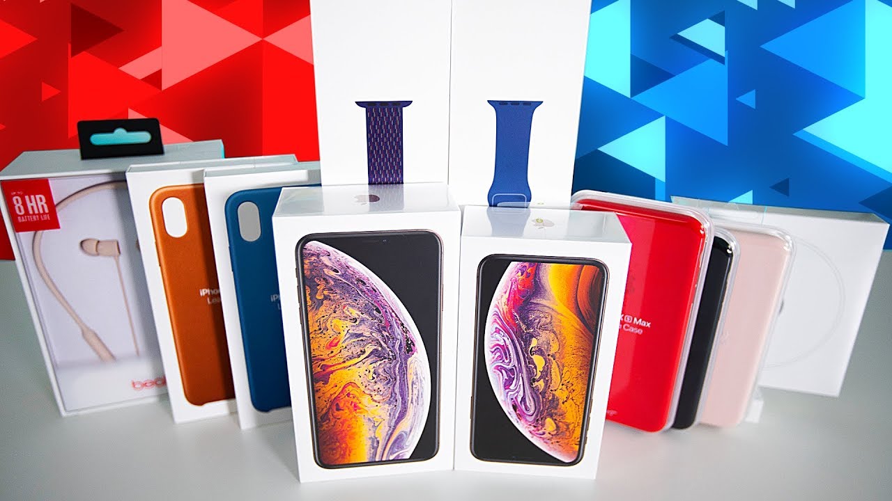 My Massive iPhone Xs + iPhone XS Max Unboxing!