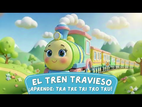 Aprende las Sílabas TRA TRE TRI TRO TRU 🚂 El Tren Travieso | Canción Infantil