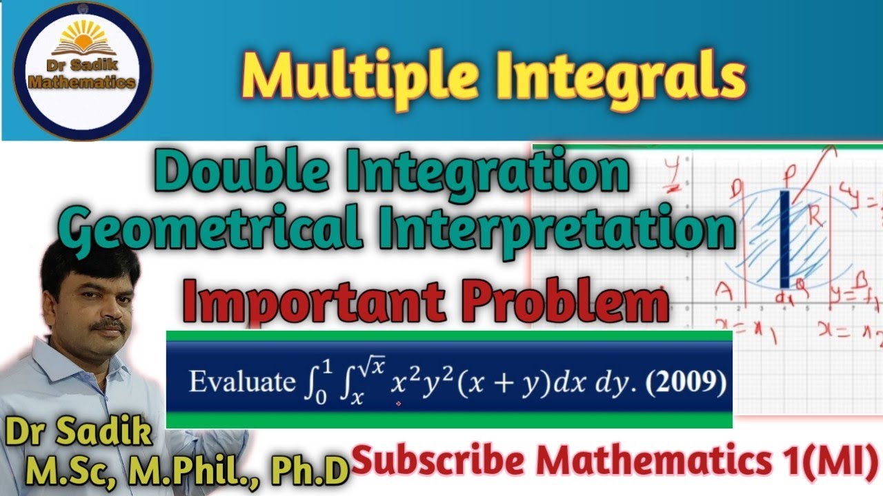 Double integration| Geometrical interpretation| Problems| multiple integrals engineering mathematics