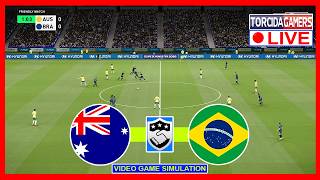 Australia vs Brazil | International Friendly 2026 | Match Today Simulation