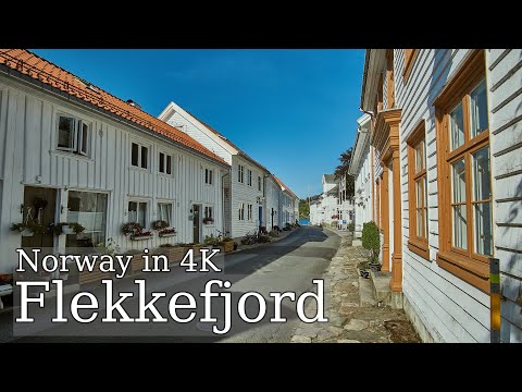 【4K】 Flekkefjord: A walk around one of the most amazing towns in Southern Norway