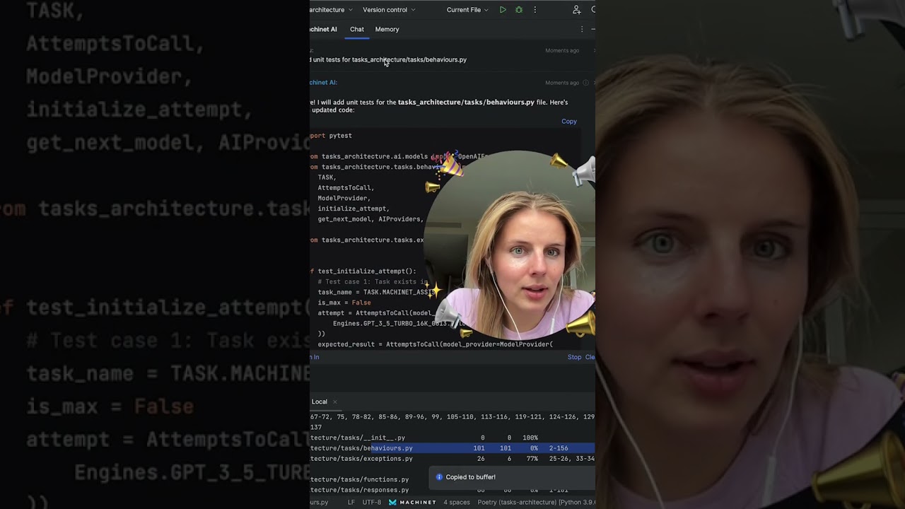 How to increase in 1 min Unit Test coverage using AI. I used Machinet AI look what it did