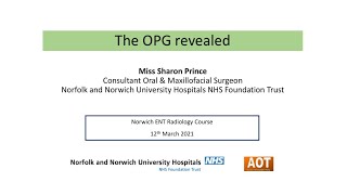 Head &amp; Neck | The OPG revealed | Miss Sharon Price