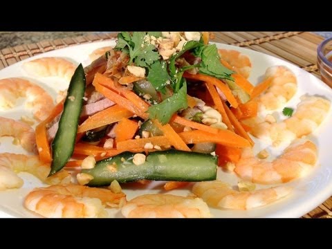 How To Make Vietnamese Shrimp Salad Goi Tom-Vietnamese Food Recipes