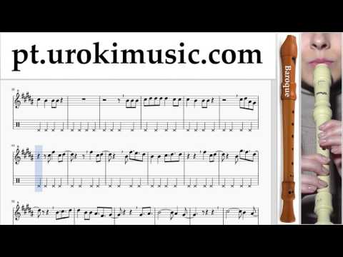 Curso de Flauta Doce B. David Guetta, Justin Bieber - 2U Tablatura Parte#2 um-i372