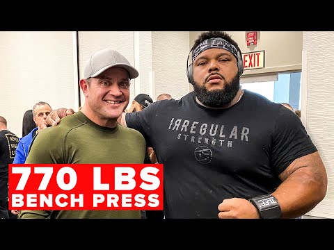 Julius Maddox Bench Presses 770 LBS | MOST WEIGHT EVER BENCH PRESSED