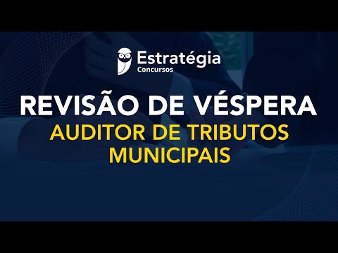 1ª Revisão de Véspera ISS Aracaju - Auditor de Tributos Municipais
