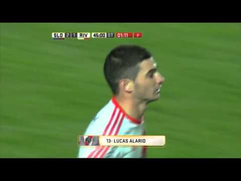 Gol de Alario. San Lorenzo 2 River 1. Fecha 14. Primera División 2016