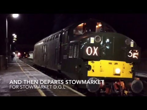 Colas Rail 37057 reverses at Stowmarket