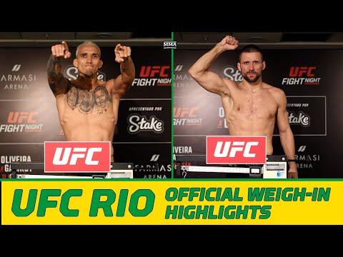 UFC Rio Official Weigh-Ins: Oliveira And Gamrot Make Weight, Fighter Misses By 8 lbs | MMA Fighting