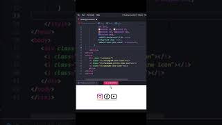 Floating Icon Animation using Html CSS | CSS Tutorial #shorts