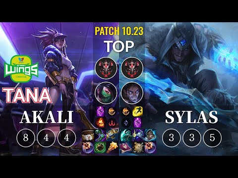 JAG TaNa Akali vs Sylas Top - KR Patch 10.23