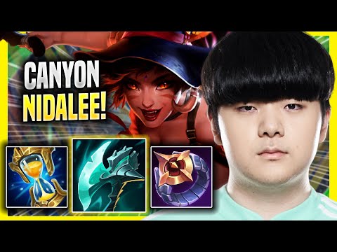 CANYON LITERALLY GOD MODE WITH NIDALEE! - DK Canyon Plays Nidalee JUNGLE vs Lee Sin! | Season 2022