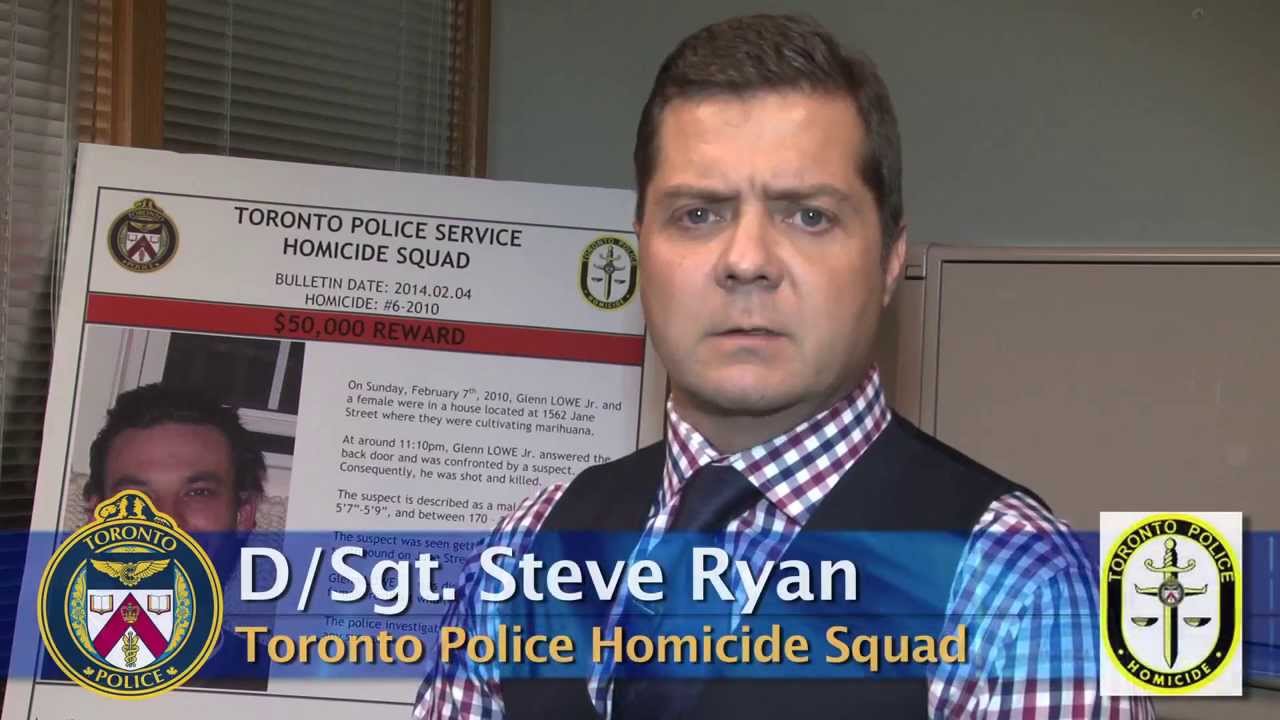 @TorontoPolice D/Sgt. Steve Ryan 4th Anniversary Appeal for Info in Murder of Glenn Lowe, 30
