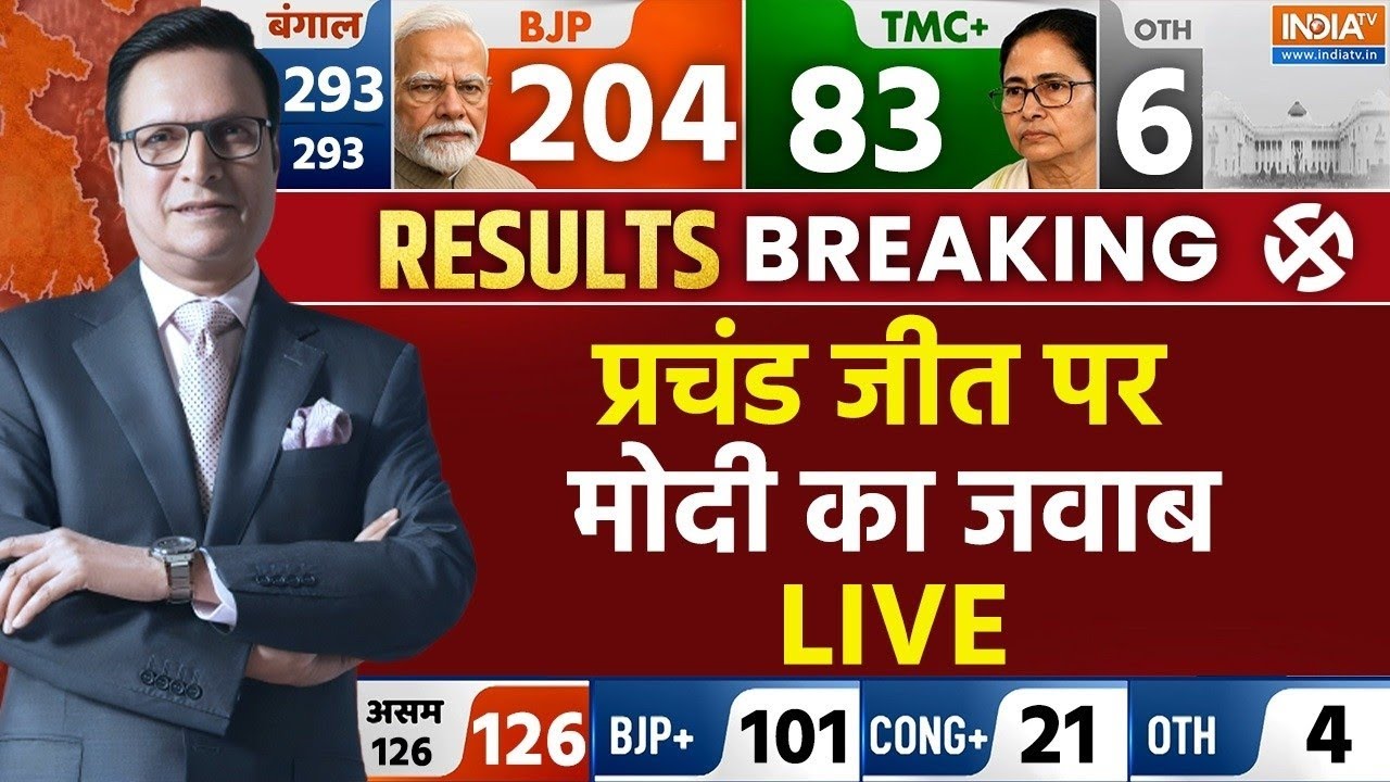 PM Modi On Election Results Live Updates: प्रचंड जीत पर पीएम मोदी का जवाब LIVE | BJP | TMC