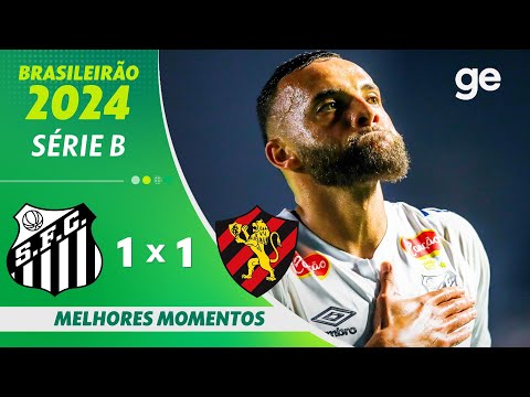 Gols e lances de Santos x Sport