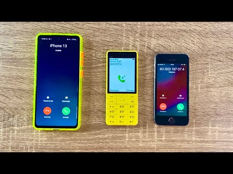 Fake iPhone 13 Fake call. Samsung Galaxy A53 vs BQ Only Yellow vs iPhone 5s