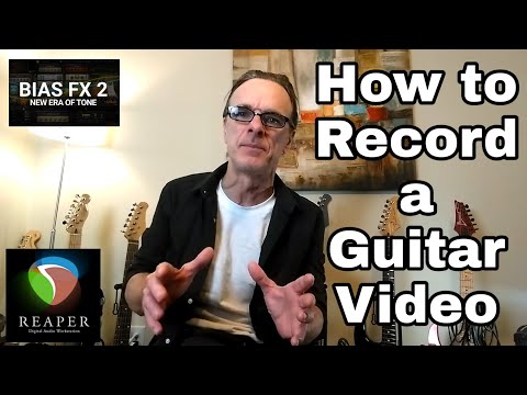 How to Record a Guitar Video with Backing Track for Youtube. With Bias FX & Reaper