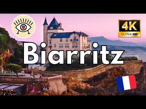 Biarritz, Frankreich – 4K-RUNDGANG | 💰 Hier gibt es KEINE normalen Häuser ... NUR BURGEN! 🏰✨