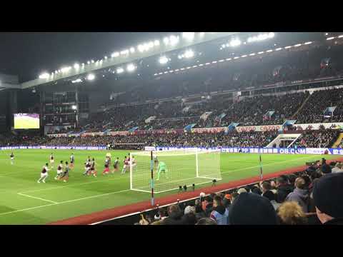 Konsa First goal Vs Leicester from Lower North