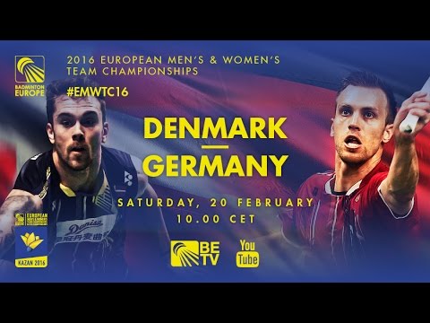 Badminton - Semi Finals: Denmark vs Germany - European Men's Team Championships 2016