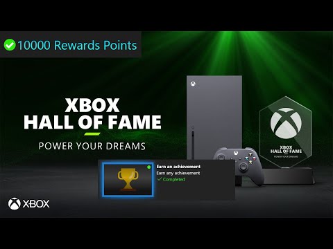 Xbox Hall of Fame Part 1 - Gamerscore Punch Card - Rack Up 10000 G & Achievements to Earn Points