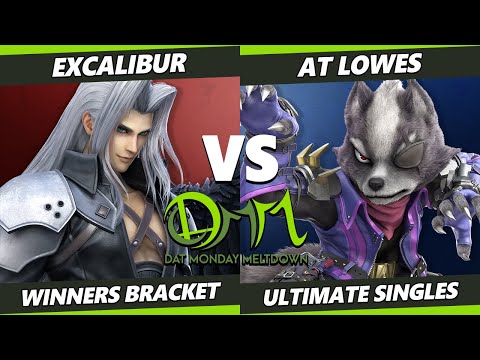 DAT Monday Meltdown 241 - Excalibur (Sephiroth) Vs. AT LOWES (Wolf) SSBU Ultimate Tournament