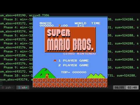 Super Mario Brothers 1 Liner Linux Shell
