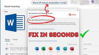 How to Fix Product Activation Failed in Microsoft Word | Office 2010, 2013, & 2019 Solutions