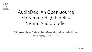 [ICASSP2023] [Highlight] AudioDec: An Open-Source Streaming High-Fidel