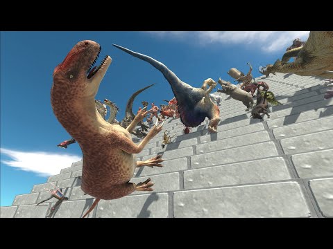 All units - fall down stairs - Animal Revolt Battle Simulator