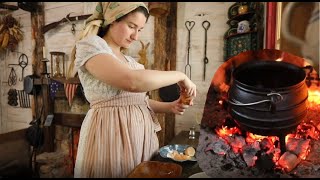 Cooking Fried Chicken in 1796 |ASMR Cauldron Cooking| Real Period Recipes