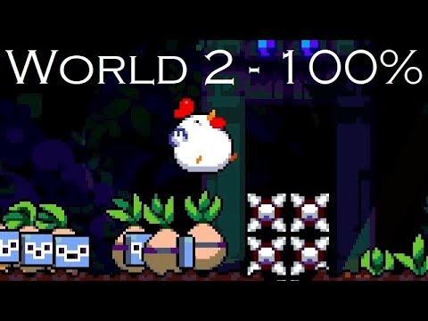 Bomb Chicken - 100% Walkthrough - World 2 (No Commentary) - YouTube